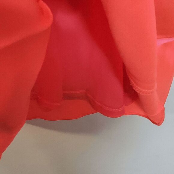 Wuko gals NWT Satin Midi Skirt Pull on Coral Size Medium - Picture 5 of 6